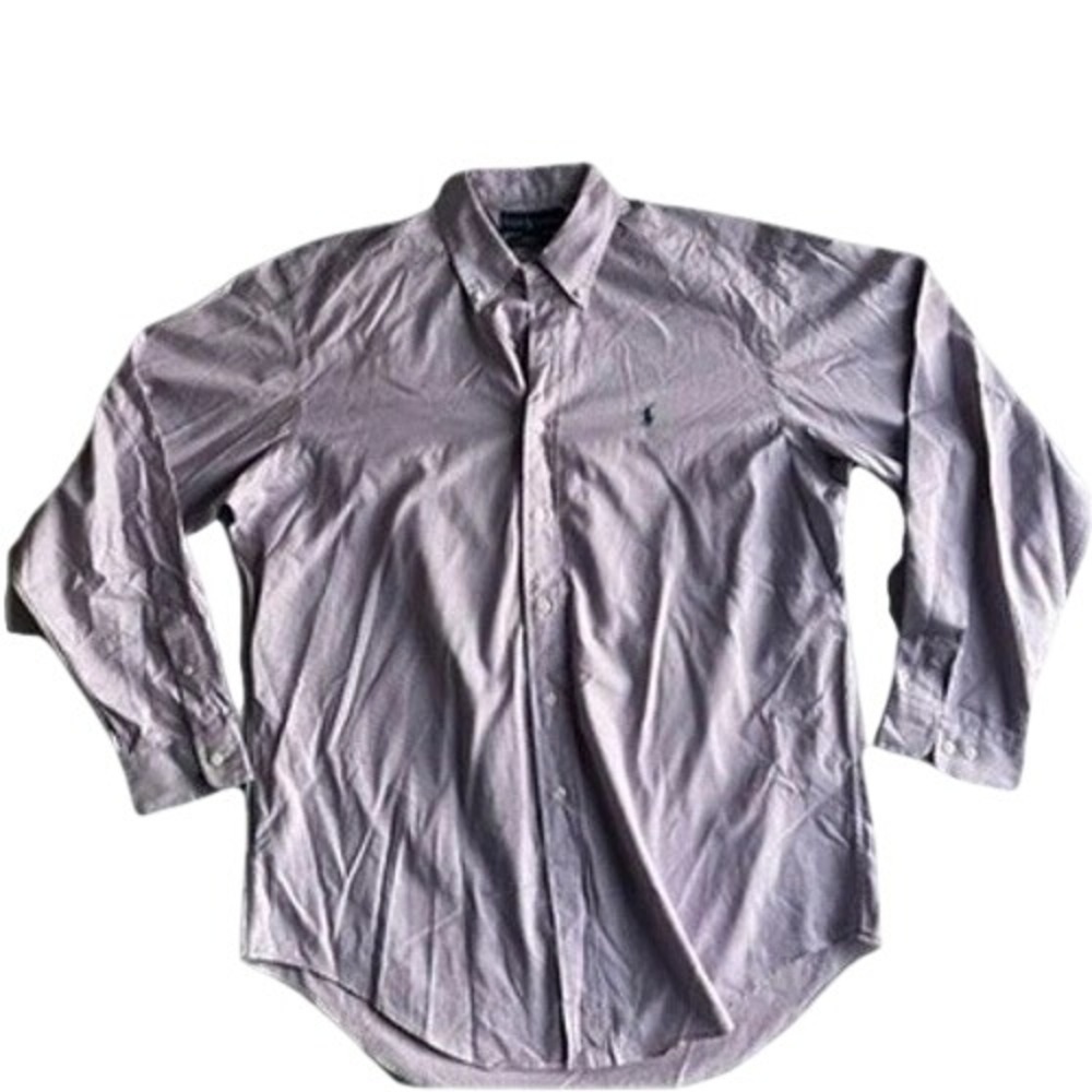 Ralph Lauren Polo Button Down Shirt Yarmouth Long Sleeve Cotton Pinpoint Oxford